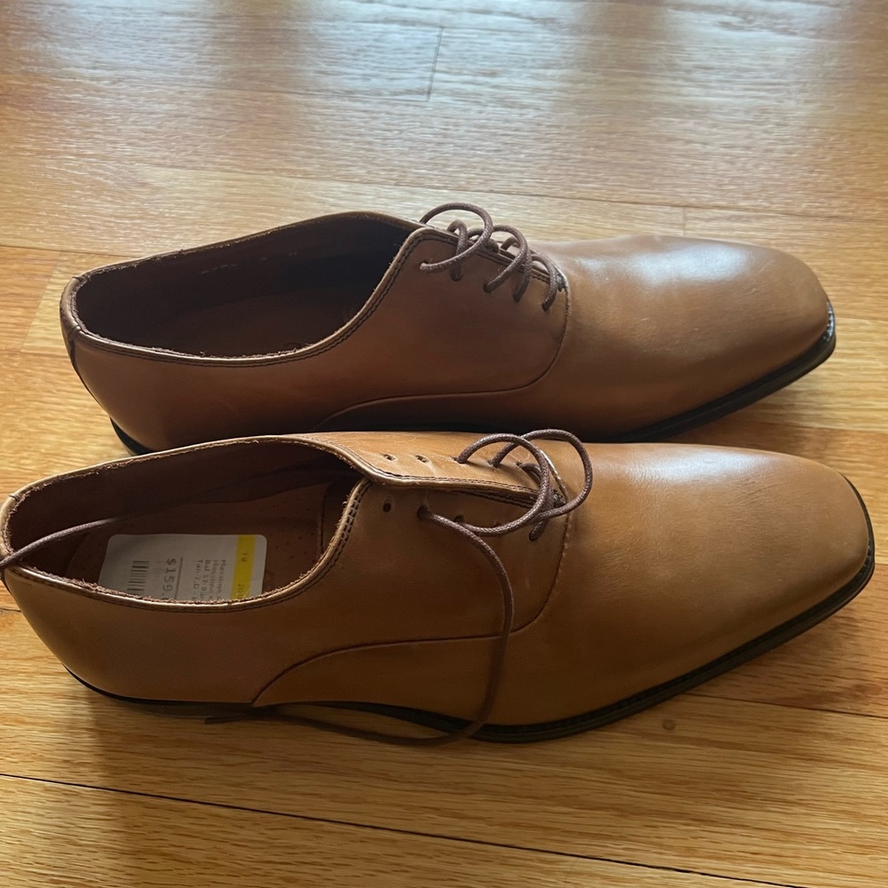 New MASSIMO MATTEO FIRENZE CUOIO Made In Italy BROWN MEN SHOES Size 8/ Uk7